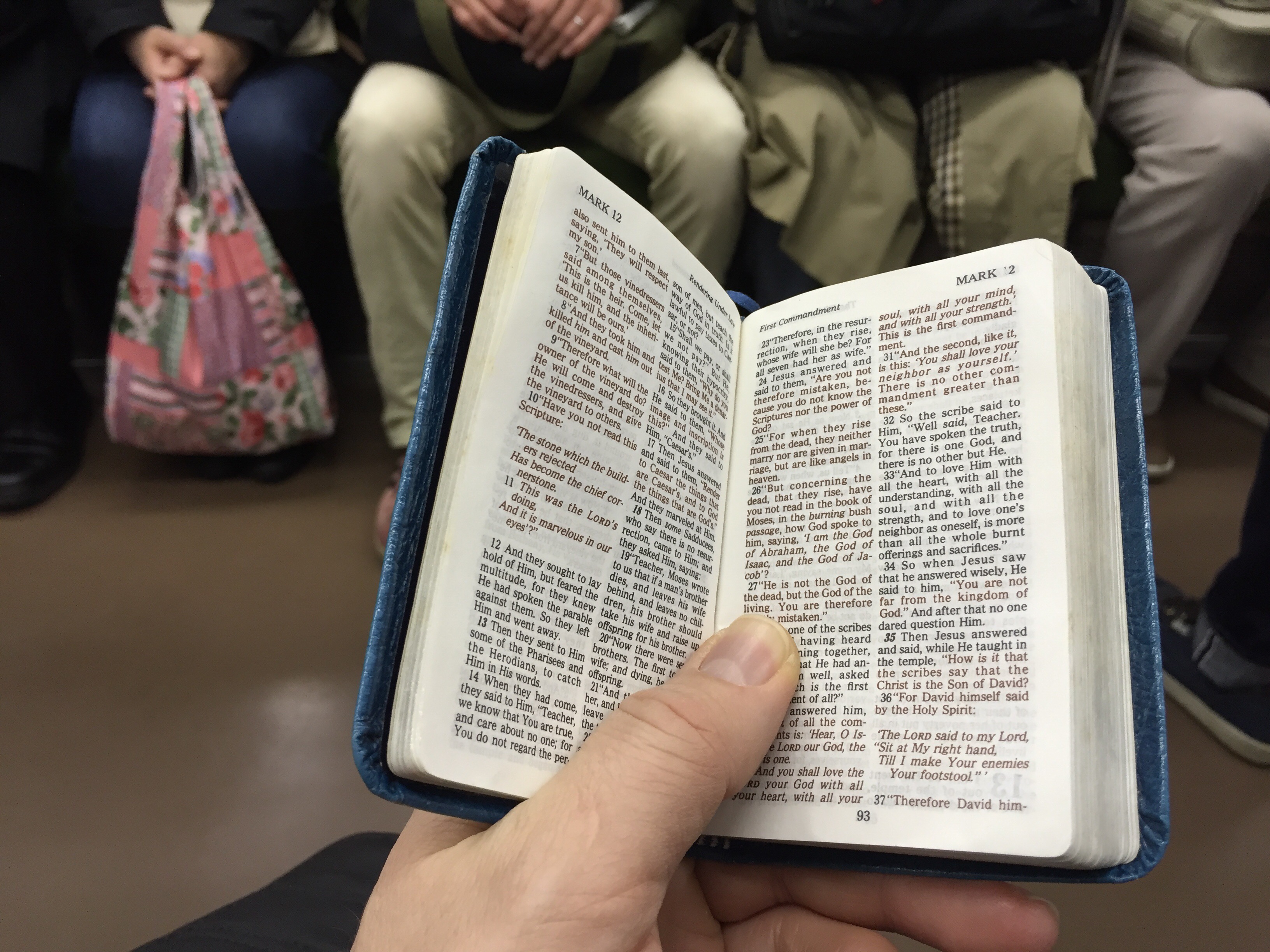 the Word on thr Tokyo subway